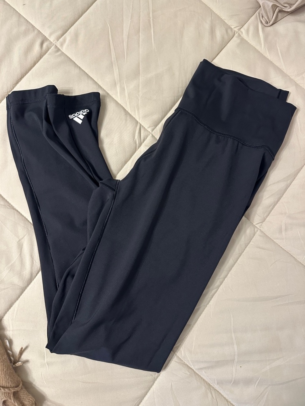 Adidas Black womens' Performance Leggings with Logo